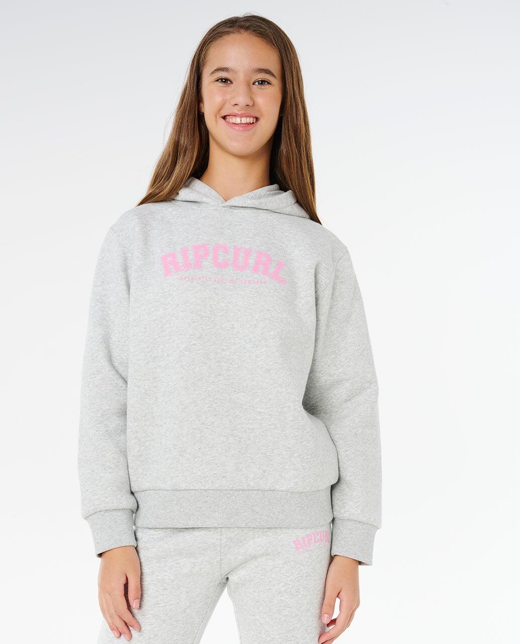Sweat à capuche Fille Staple Varsity - Light Grey Marle 6/6
