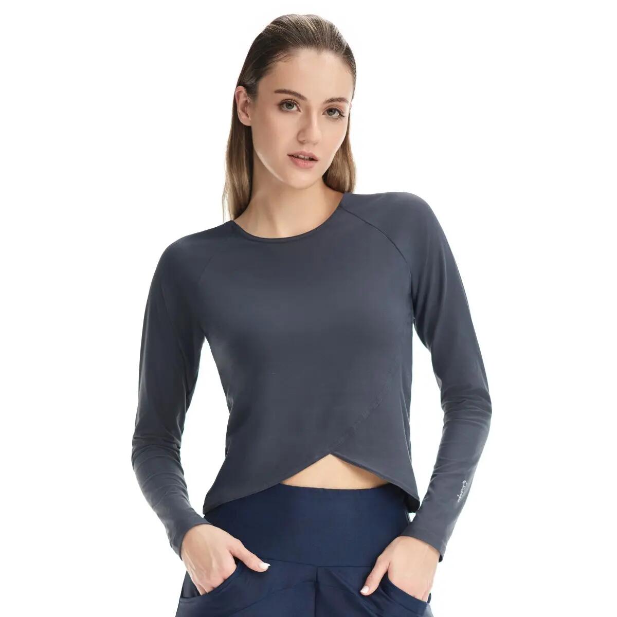 Functional Light and Soft Cropped Long Sleeve Top AET131LS 3/6