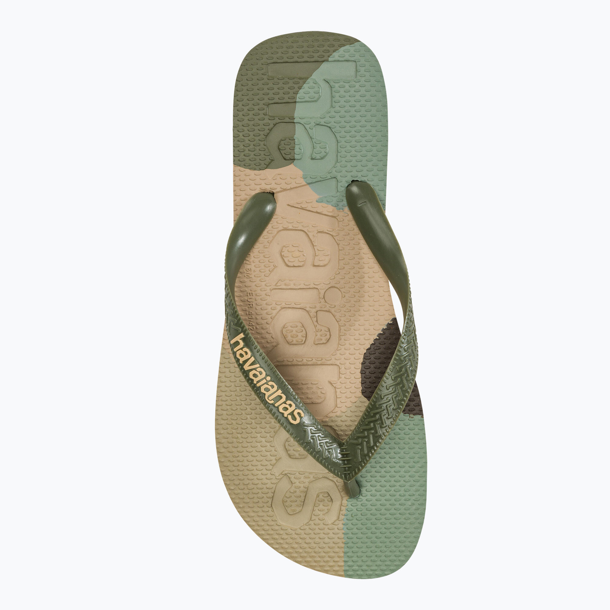 Tongs Verte/Beige Homme Havaianas Slim 1740 5/7