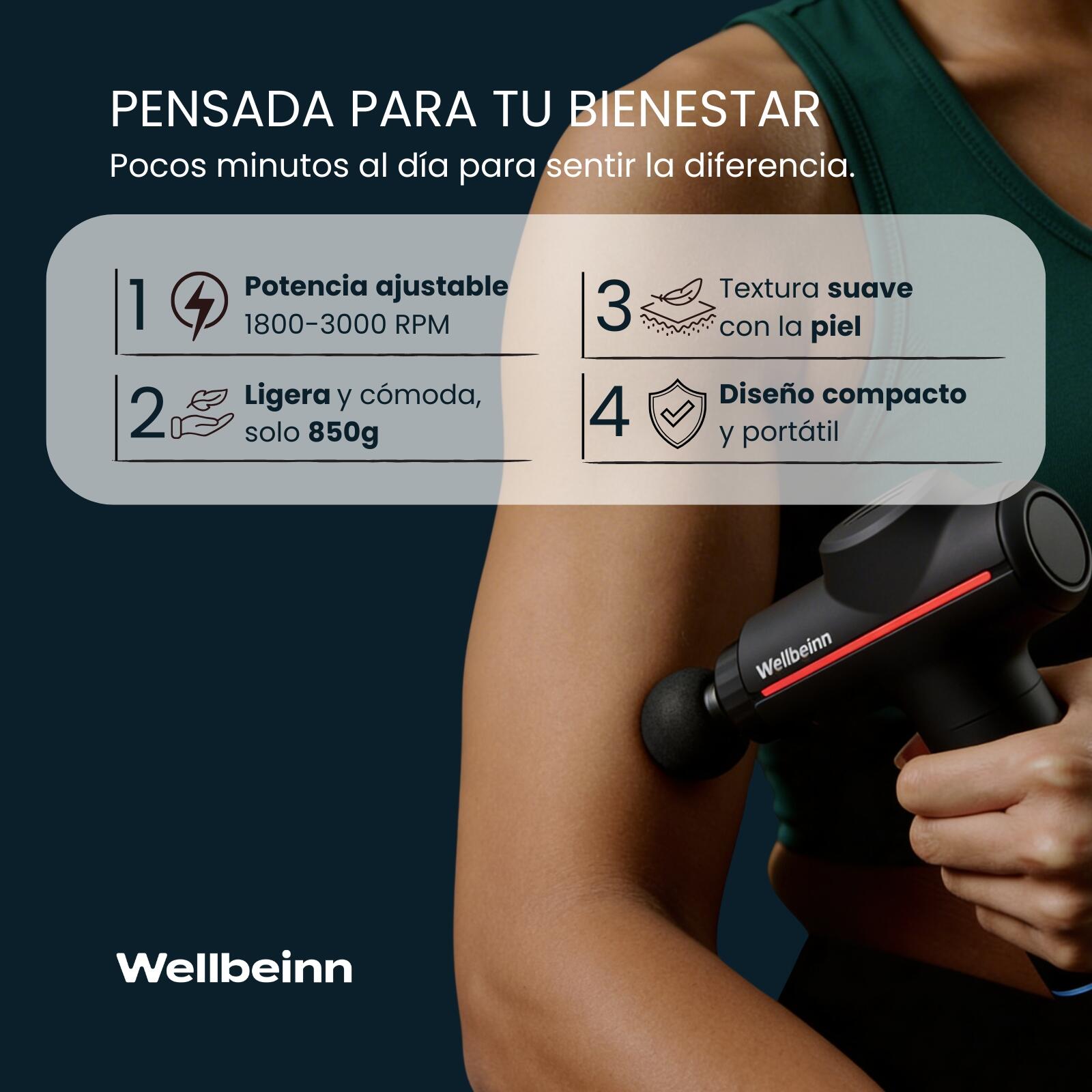 Pistolet de massage WELLBEINN BE-IN 02 - Froid et Chaud 7/7
