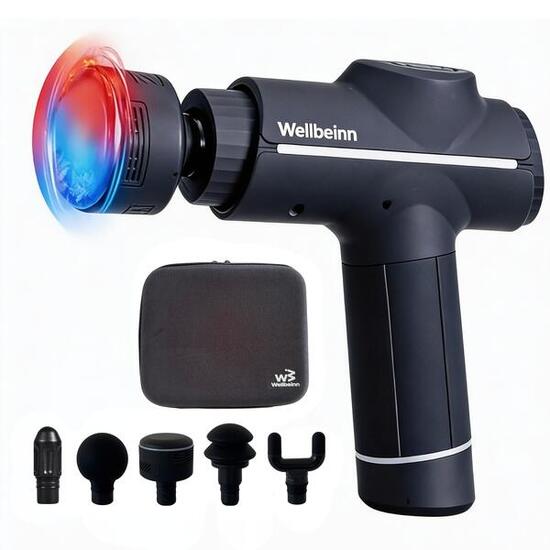 Pistolet de Massage Musculaire WELLBEINN Froid Chaud Percussion Pro