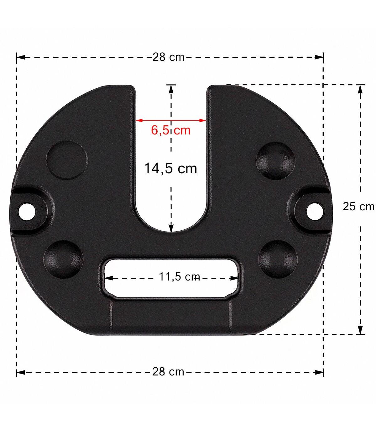 Set 2 partytent gewichten 10 kg staal - voetplaten ballast voor vouwtent 3/7