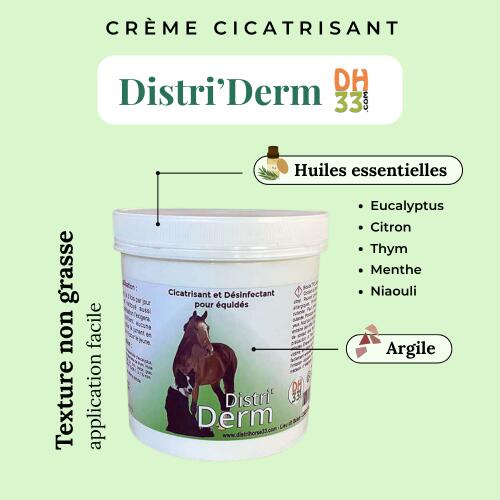 Distri’Derm – Crème cicatrisante naturelle pour chevaux et peau abîmée 100 ml 3/4
