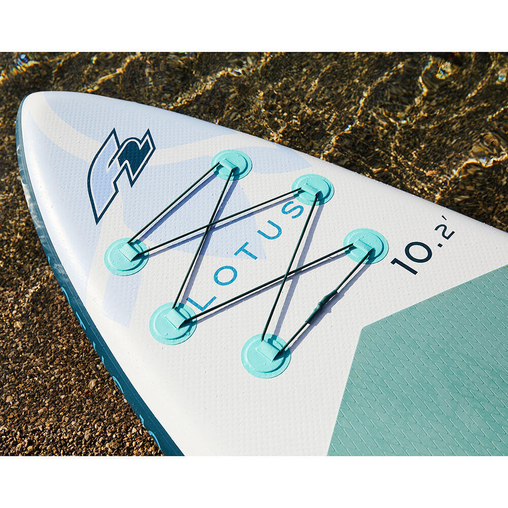 Deska Sup Pompowana F2 Lotus 10.8 Multiset BLUE Zestaw Combo Pompka Dry Bag 2/7