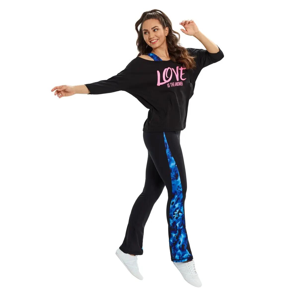 3/4-Arm Shirt Ultra Light mit Glitzer-Aufdruck MCS001 4/4