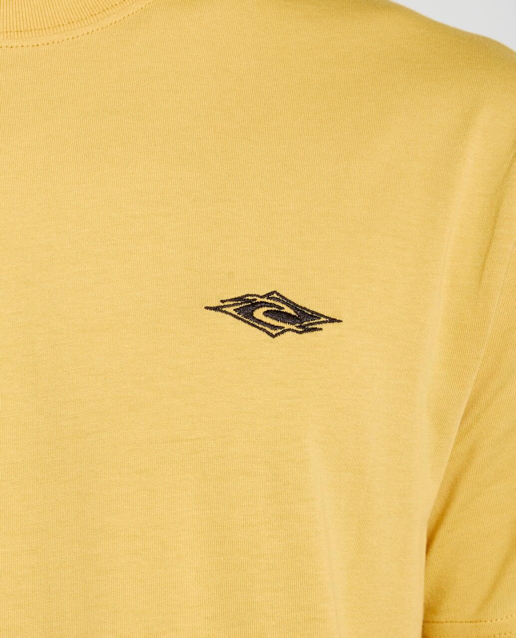 T-shirt Heren Streamline Embroid Standard Tee - Ochre 5/5