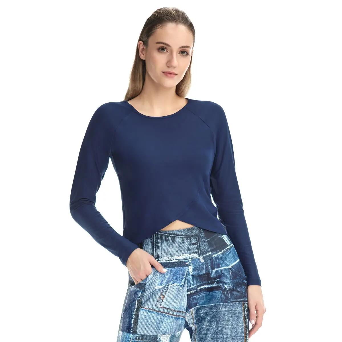 Functional Light and Soft Cropped Long Sleeve Top AET131LS 3/5