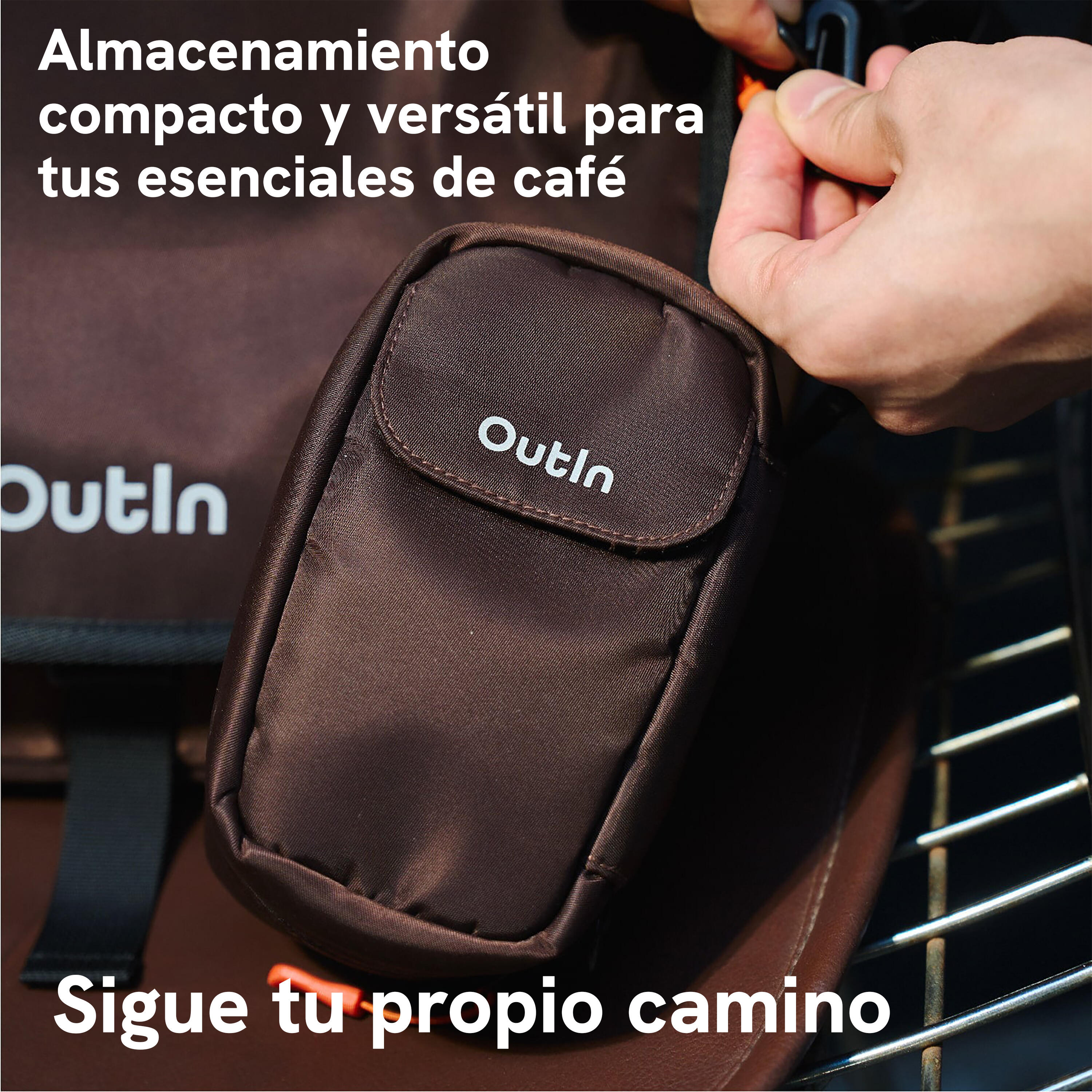 Outin Gear Pouch funda compacta, marrón cálido 4/5