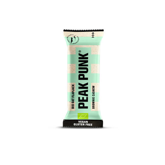 PEAK PUNK Flapjack bio a l’avoine Brownie Cashew 60 g