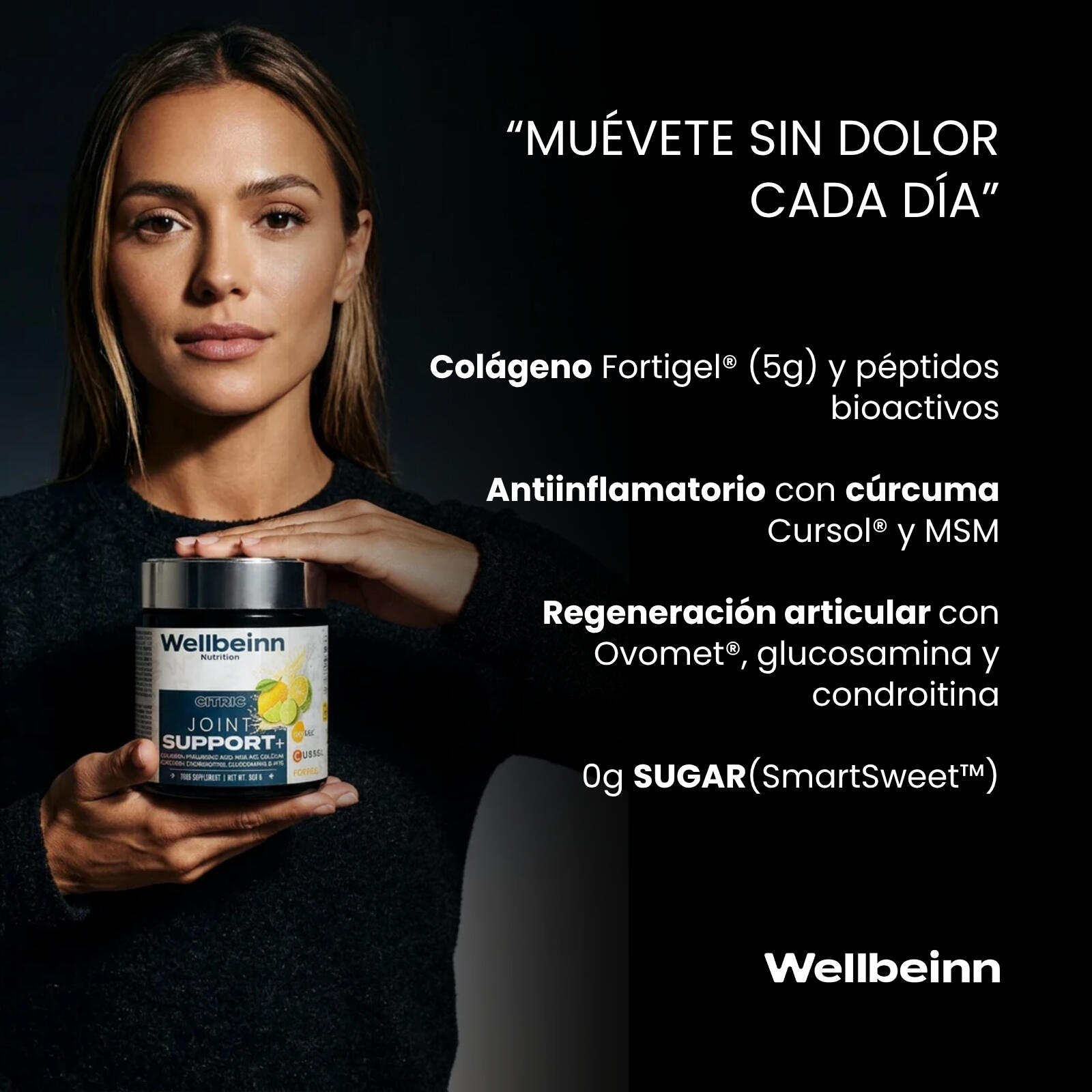 Joint Support+ by Wellbeinn — Colágeno Articular Avanzado Fortigel® + Ovomet® 30 4/7