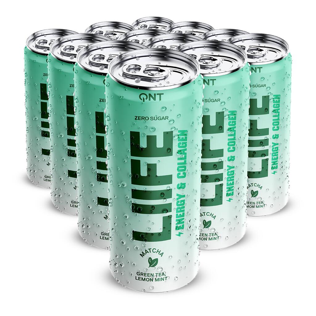 Bruisende energiedrank collageen matcha groene thee citroen munt 2/2