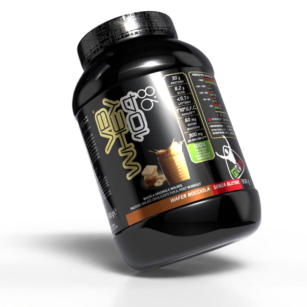 NET INTEGRATORI Proteine isolate idrolizzate VB Whey 104 9.8 Wafer Nocciola 900g 3/5