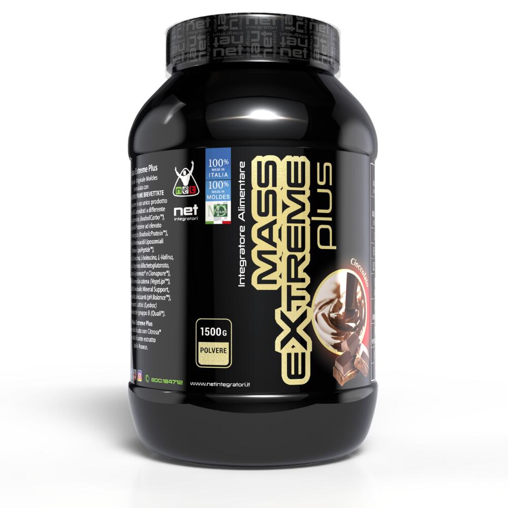 Mass Extreme Plus Gusto Cioccolato 1500g Gainer Massa Muscolare 2/5