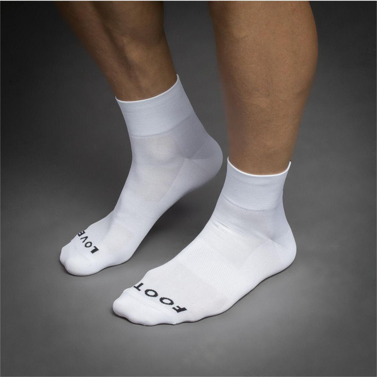 Chaussettes GripGrab Lightweight SL Short Blanc 2/4