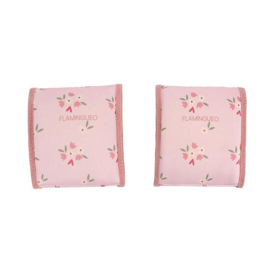 Flamingueo Brassards Piscine Néoprène Enfant 3-6 Ans Confort Rose