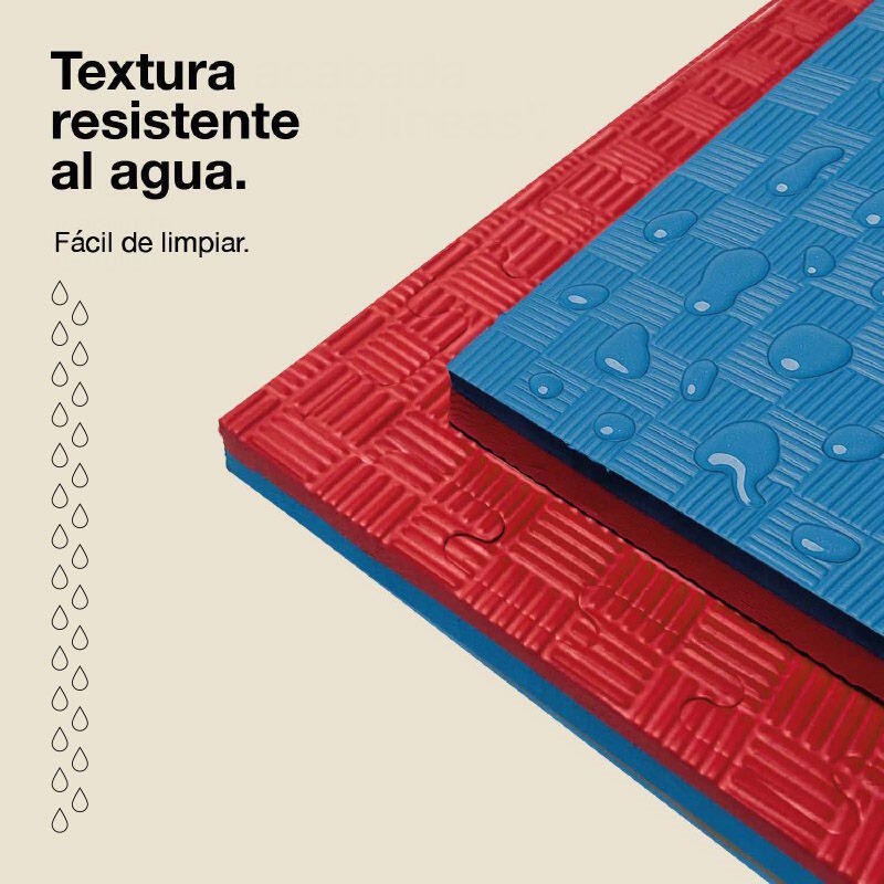 JOWY Tatame puzzle 1x1m 5cm, Modelo 5 linhas Azul/Vermelho 5/6