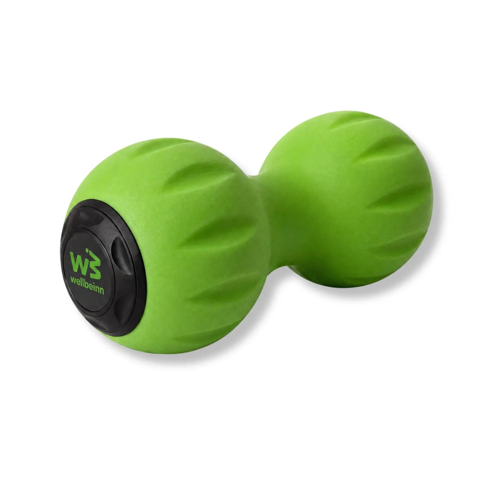 Rolo massagem - Unissexo - Vibratório, forma amendoim - Verde 8/9