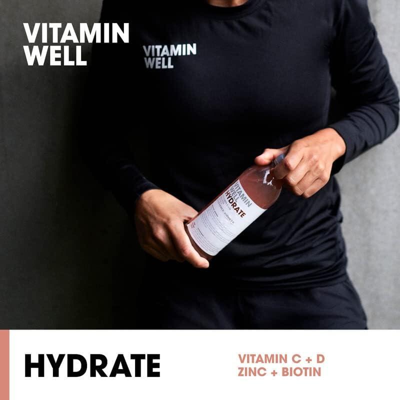 Bebida Vitaminada Hydrate Ruibardo Frambuesa 500ml Vitamin Well 2/5