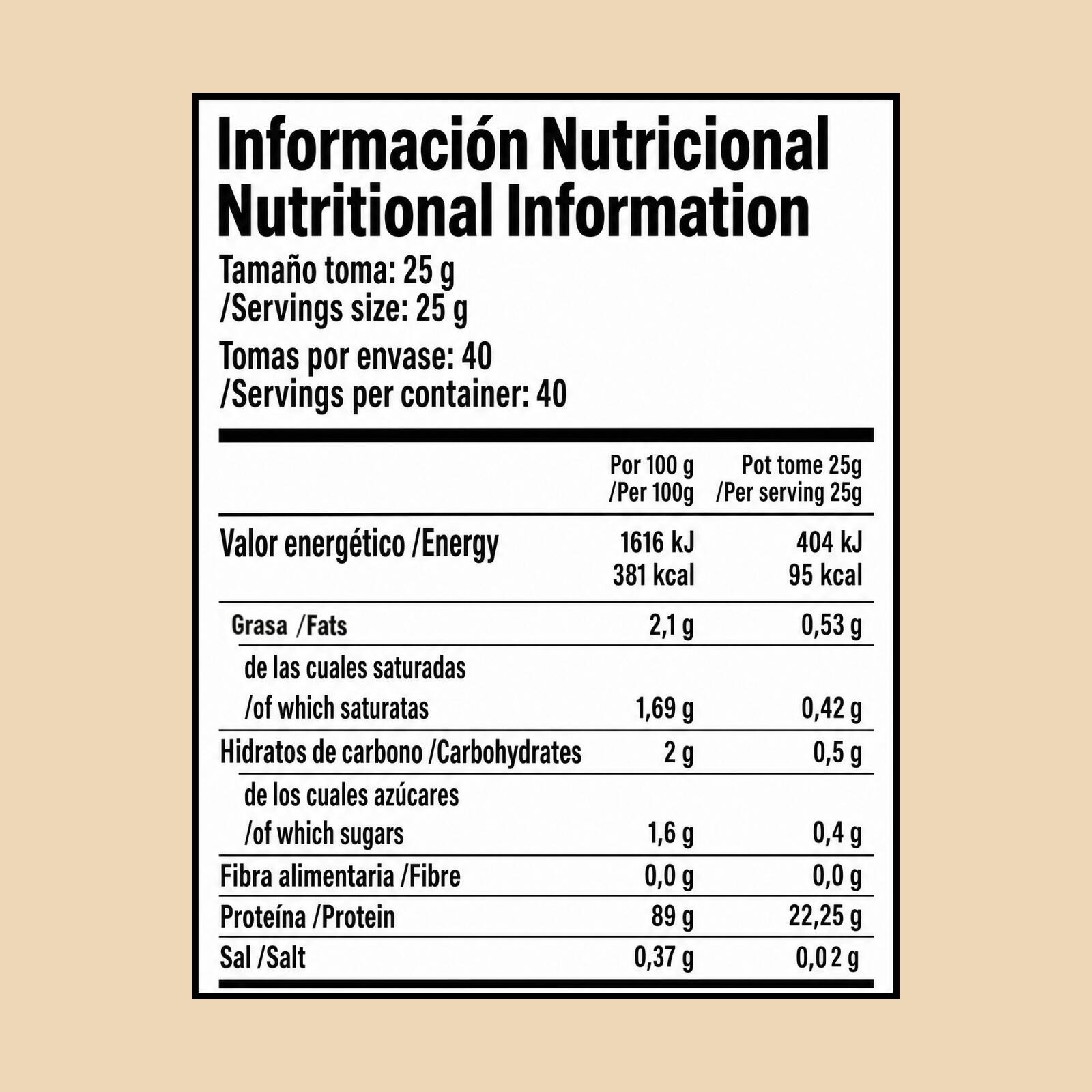 Proteinn by Wellbeinn — Whey Isolate Vainilla 1kg | 89% Pureza, Sin Azúcares Aña 4/7