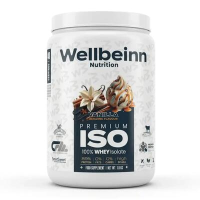 Proteine Whey Isolate WELLBEINN Proteinn 100% Isolate Senza Zuccheri Aggiunti