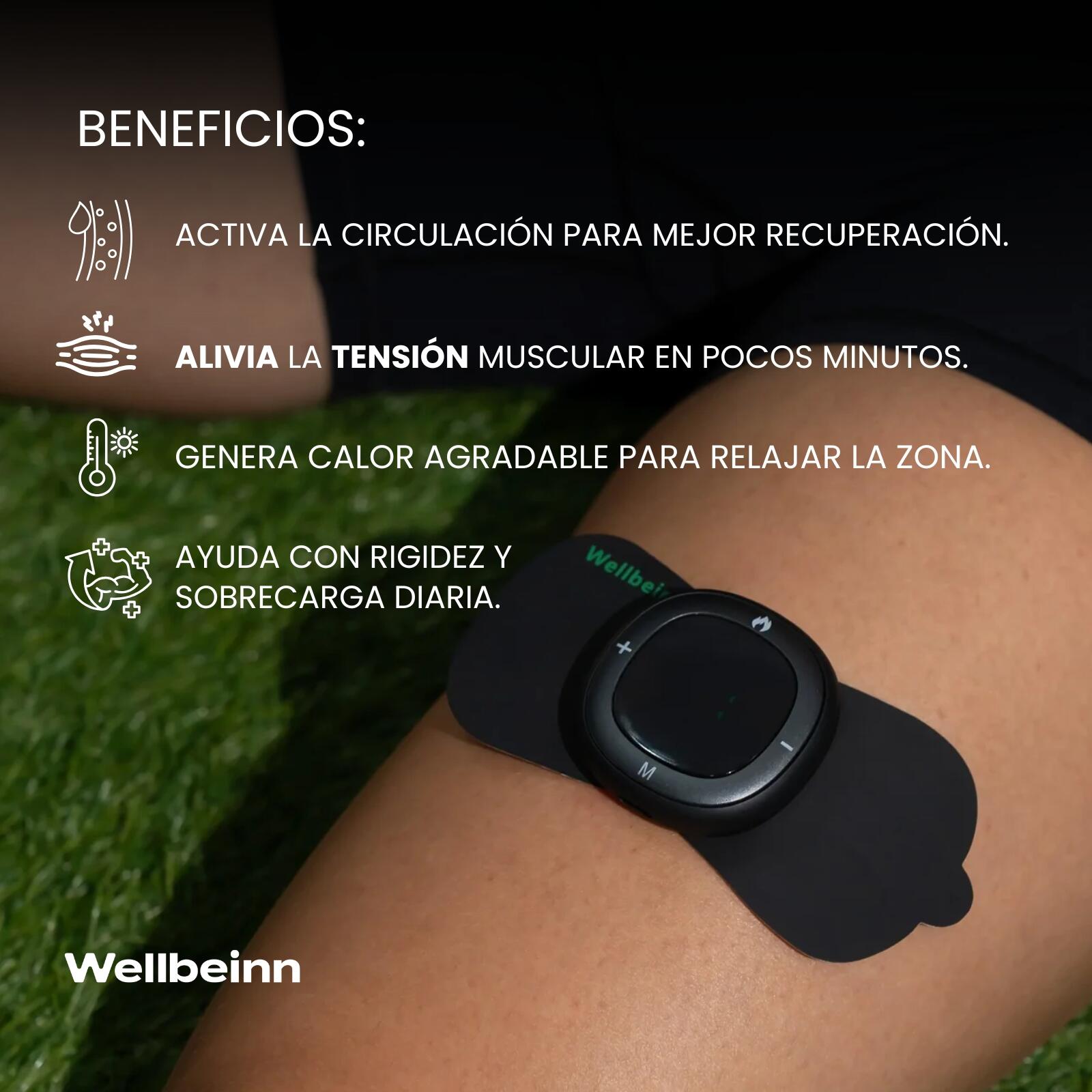VIBINN 01 by Wellbeinn — Electroestimulador EMS Muscular con Calor | Recuperació 2/7
