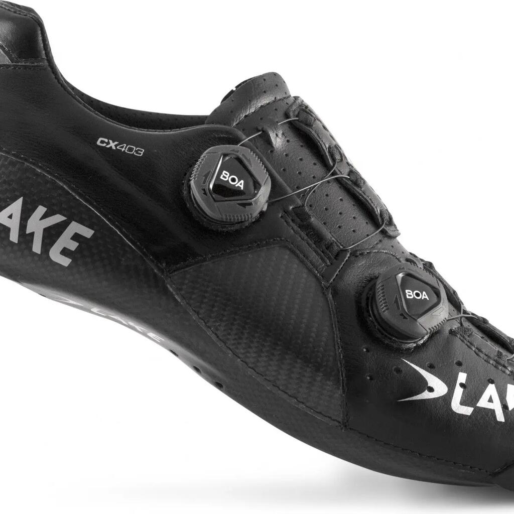 Lake CX403-X Road Shoes Black / Silver Large Version