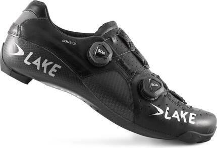 Lake CX403-X Straßenschuhe Schwarz / Silber Große Version