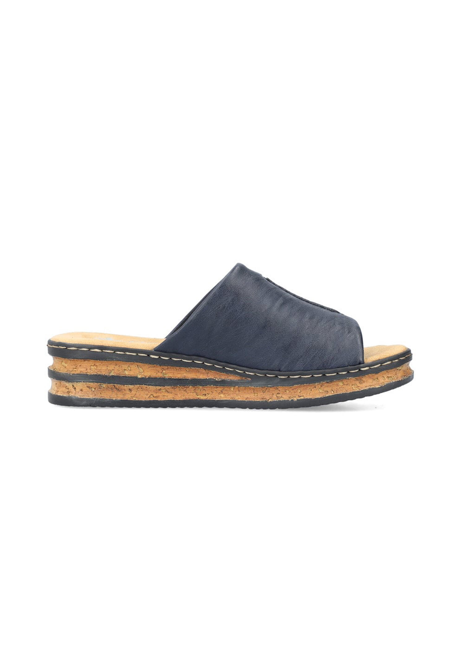 Rieker Damen Pantoletten Slipper 62905-14 Blau 2/5