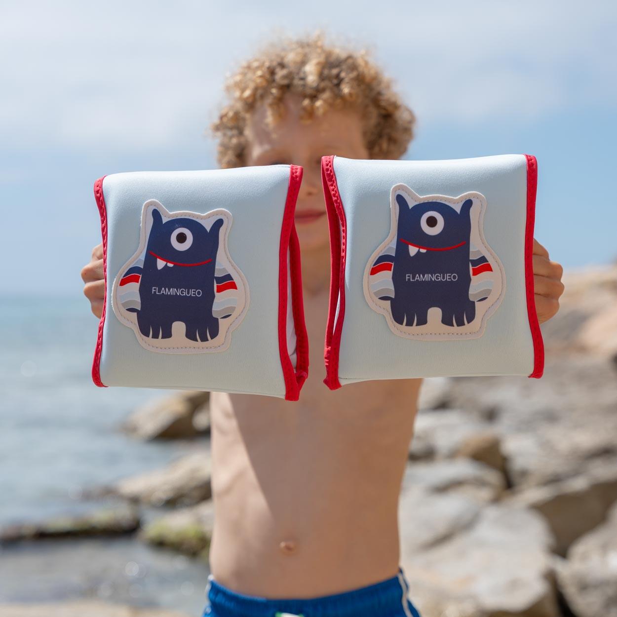 Flamingueo Manguitos Piscina Neopreno Niños 3-6 Años Ajuste Cómodo Azul 4/6