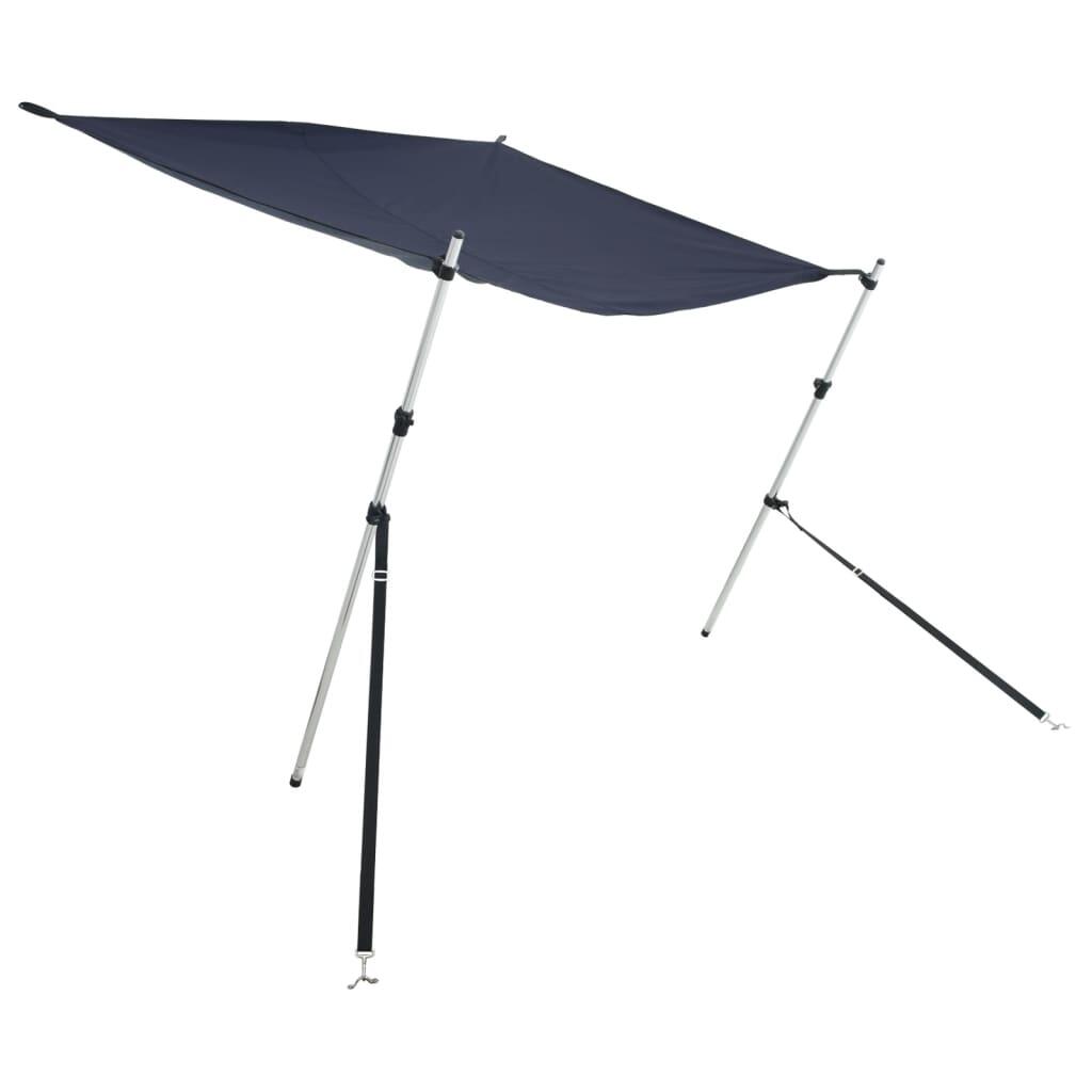 VidaXL tela de sombra T-top 170 x 170 x (115-183) cm azul 2/3