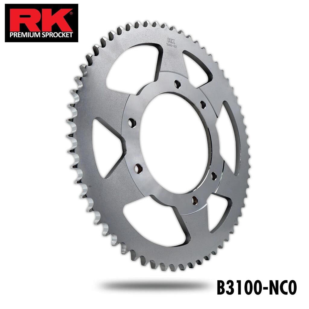 RK 428 Sprocket — 69 Tooth Steel, Silver.