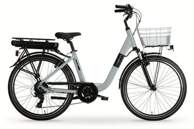 Elektrische stadsfiets new rhea 26 inch, grijs