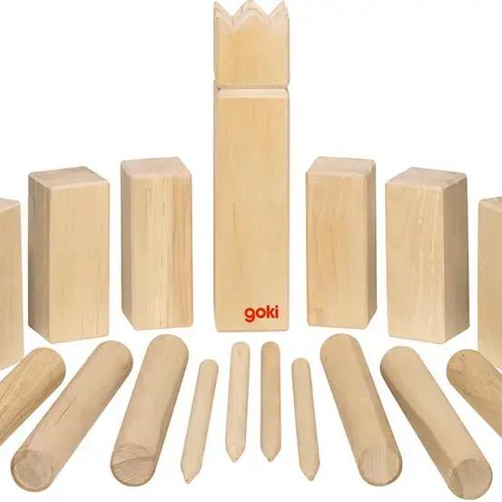 Goki Kubb wooden Viking outdoor game skill strategy 5+