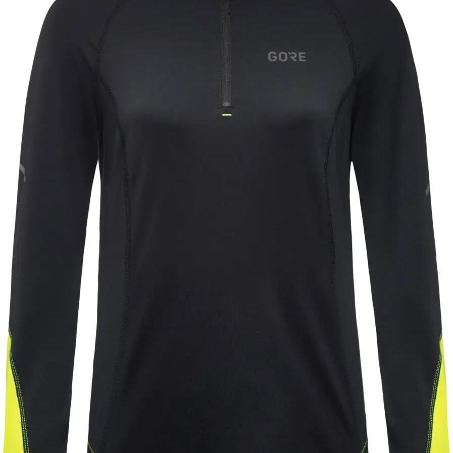 Gore Wear M Mid Zip Women's Long Sleeve Jersey Fluorescent Yellow/Black