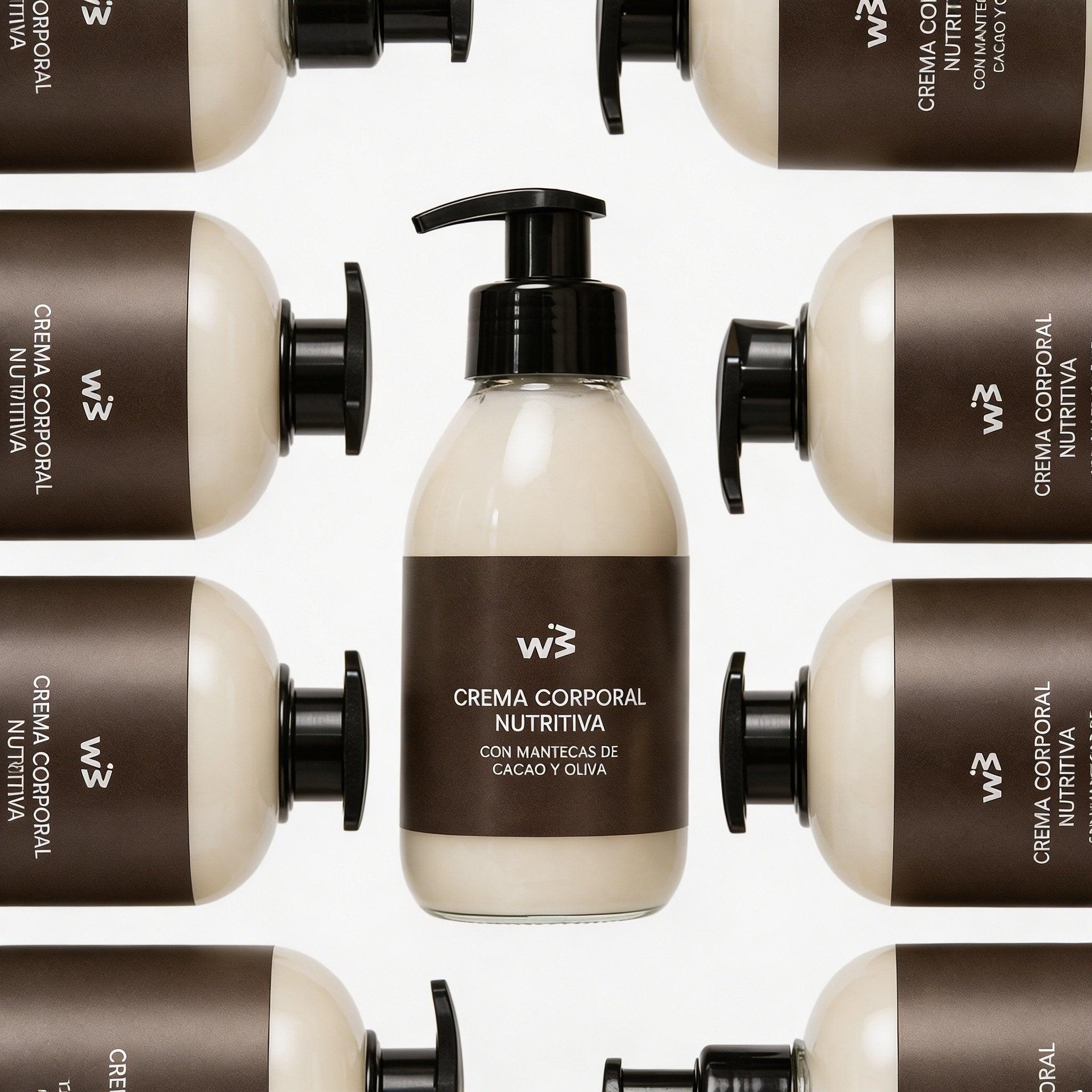 Crema Corporal Nutritiva Wellbeinn — Cacao Ecológico + Aceite de Oliva 250ml | V 6/6
