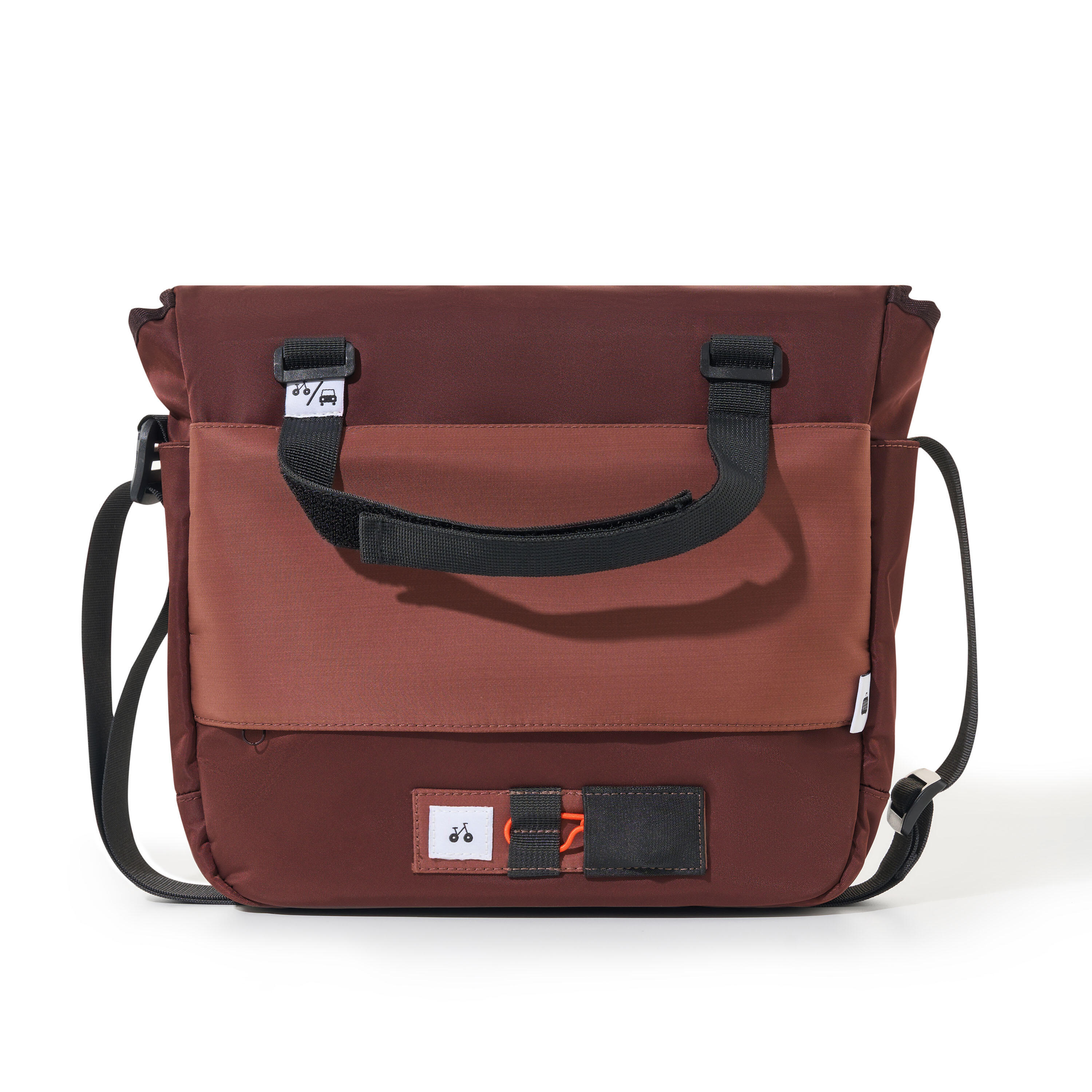 Outin Flex Messenger bolsa bandolera resistente al agua, marrón cálido 5/5