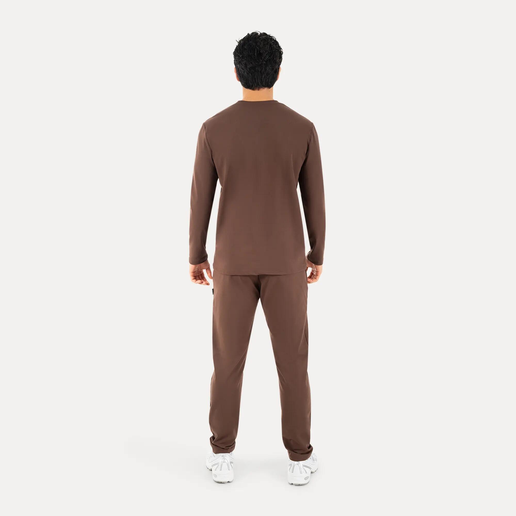 Herren Longsleeve Xion Braun 4/6