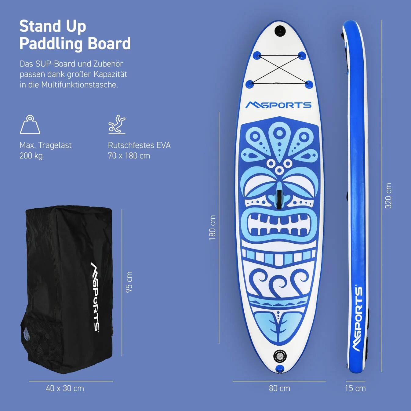 SUP Board Premium Blue 4/5