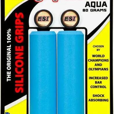 Pair of ESI Extra Chunky 34mm Blue Silicone Grips