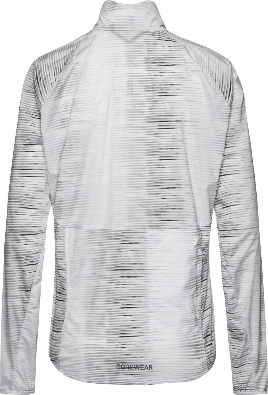 Chaqueta cortavientos Gore Wear Spinshift Pixel blanca/gris para mujer 2/5