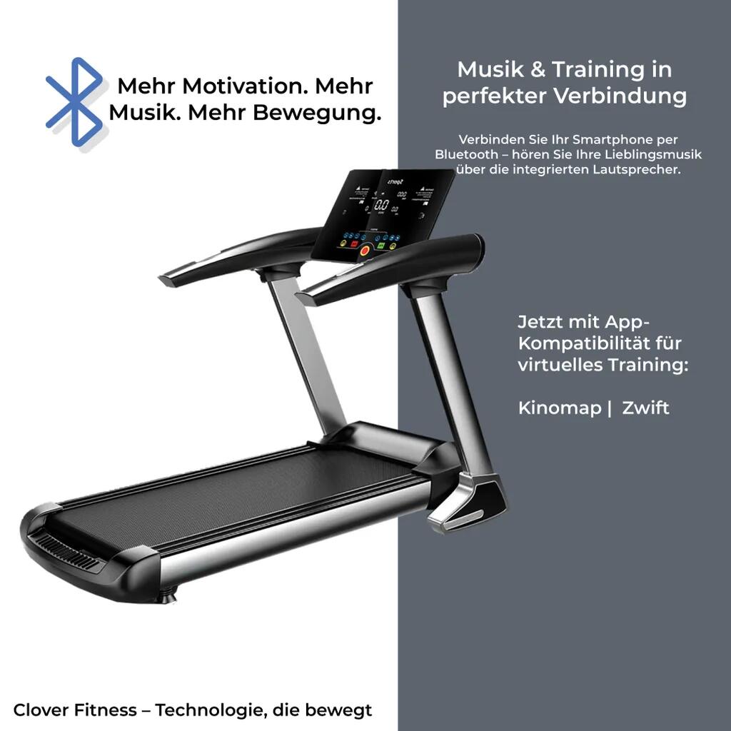 T800 Klappbares Laufband für Zuhause & Büro | Leise | 12,8 km/h | Bluetooth 4/7