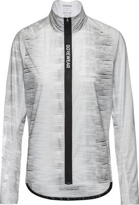 Gore wear spinshift pixel windjack voor dames, wit/grijs