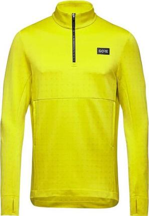 Maillot Manches Longues Gore Wear 1/4 Zip Everyday Thermo Jaune Fluo Homme