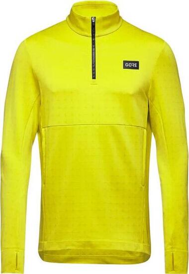 Maillot Manches Longues Gore Wear 1/4 Zip Everyday Thermo Jaune Fluo Homme