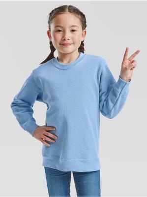 Kinder-sweatshirt crew neck 80% katoen 20% polyester, zonder capuchon