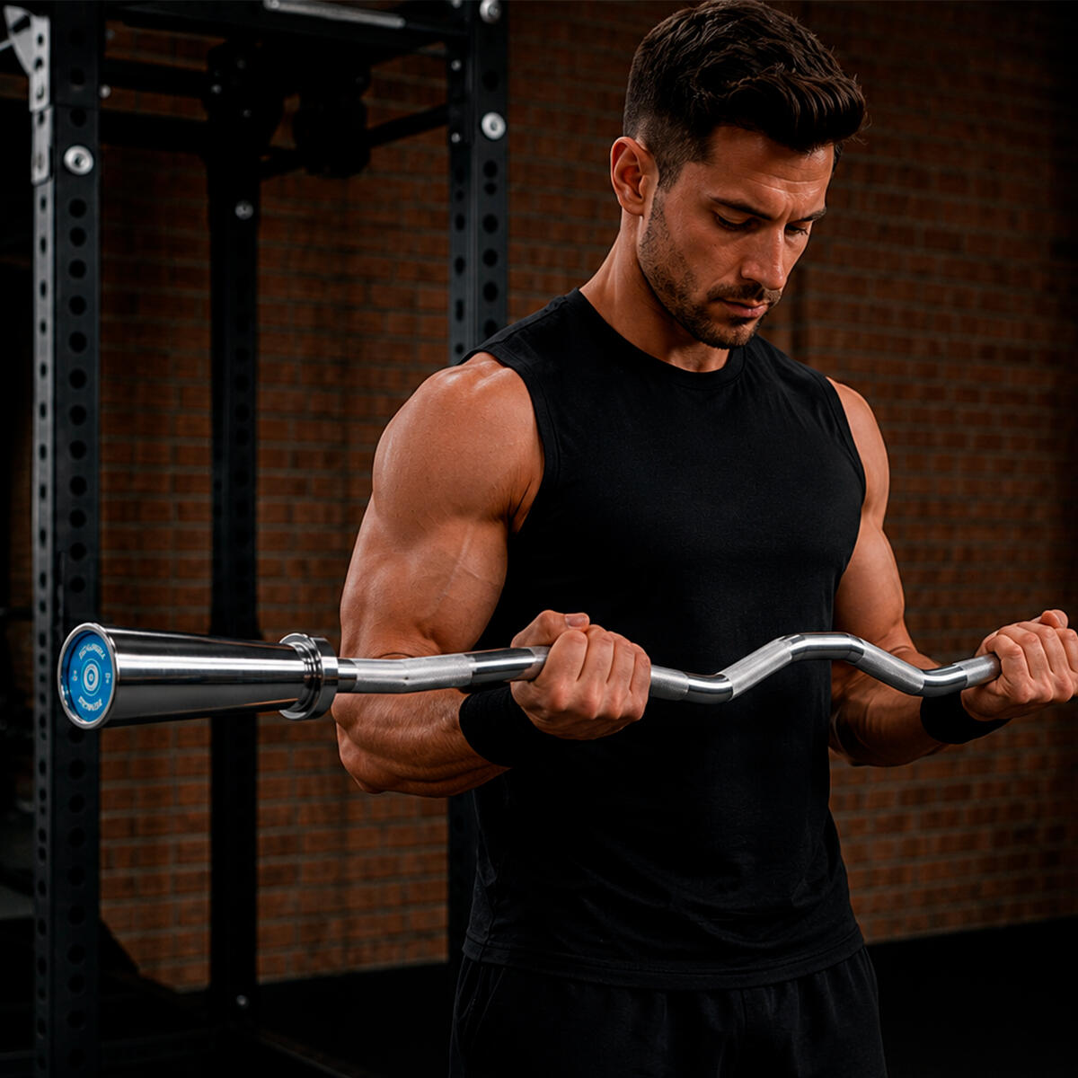 Barra Z de musculação de 1,2 m 3/4