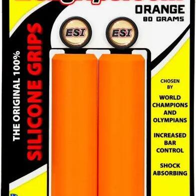 Pair of ESI Extra Chunky 34mm Orange Silicone Grips