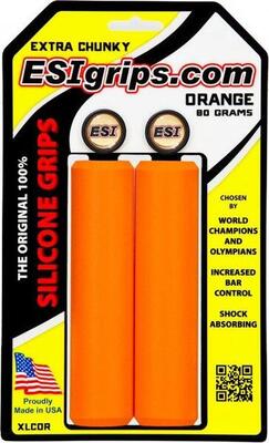 Paar esi extra chunky 34mm orange silicone grips