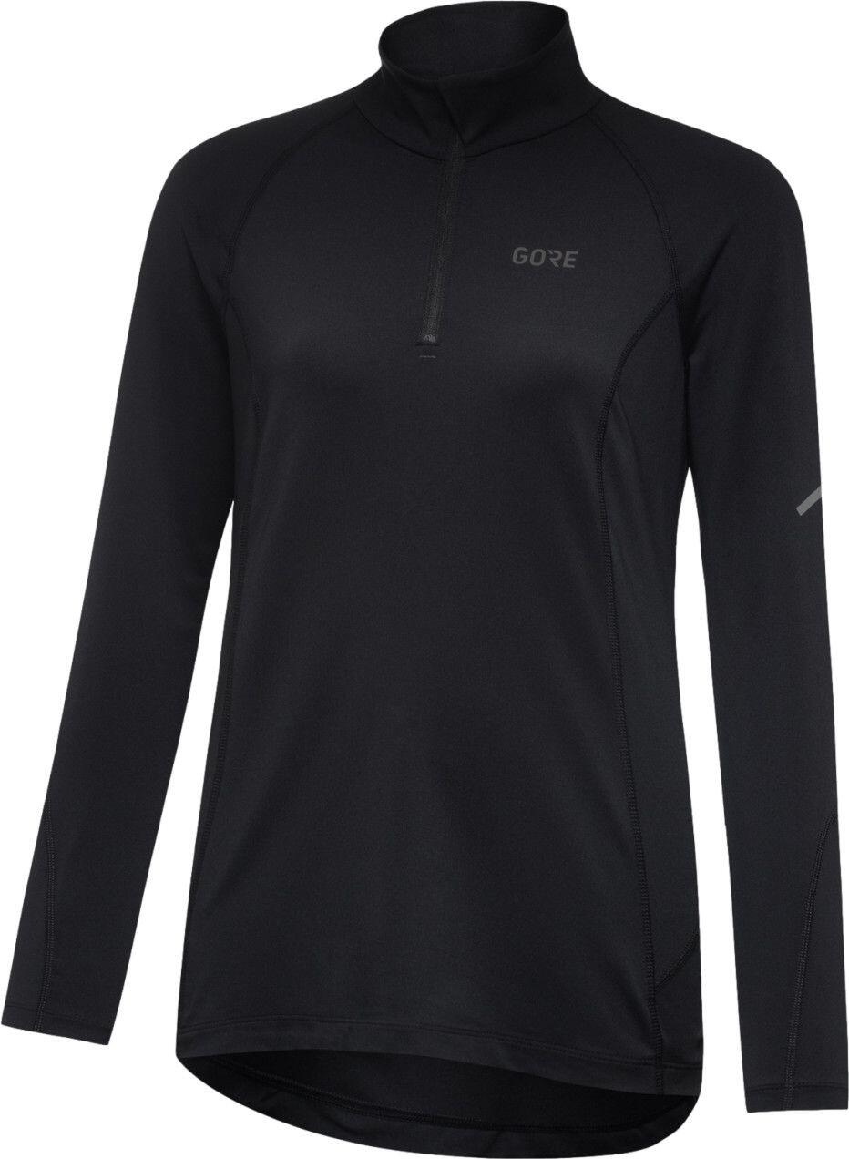 Maillot de manga larga para mujer Gore Wear M Mid Zip Negro 3/3