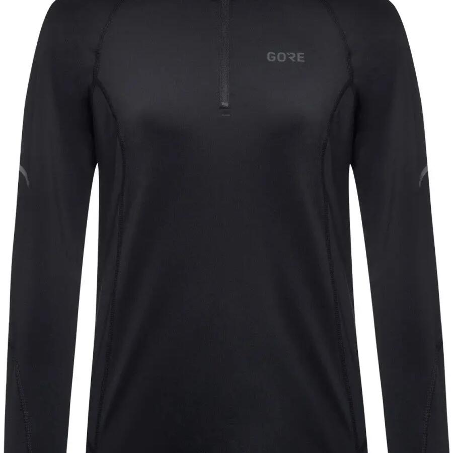 Gore Wear Women's Long Sleeve M Mid Zip Jersey Black